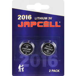 Japcell Lithium CR2016 Batteri 2-Pack