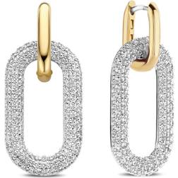 Ti Sento Milano Earrings - Silver/Gold/Transparent