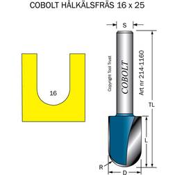 Cobolt 214-1160 Hålkälsfräs