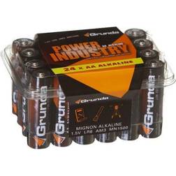 Grunda 0236-00208 Batteri alkaliskt, AA, 24-pack