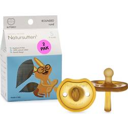 Natursutten Butterfly Rounded Pacifier 2 pack (Age Stage: 0-6m)