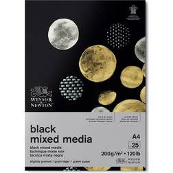 Winsor & Newton Mixed Media Black Pad A4 200g