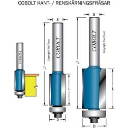Cobolt 205-013 Kantfräs med styrlager