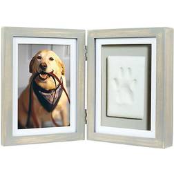 Pearhead Pet Pawprints 4 X 6" Desk Frame In Distressed Grey X 6in