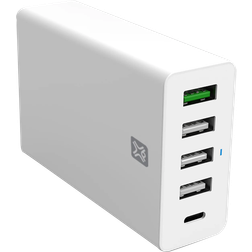 XtremeMac POWER DELIVERY USB-C 30W QC 18W 3* USB-A WALL CHARGER XWH-5WC-03-US