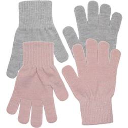 Melton 2pack Gloves Colours w. Lurex 6-10 fepojkar Vantar Och Handskar
