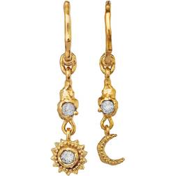 Maanesten Ember Earrings - Gold/Diamonds