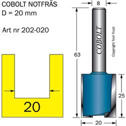 Cobolt 202-020 Notfräs med bottenskär