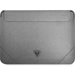 Guess Datorfodral 13/14'' Saffiano Triangle Logo Silver