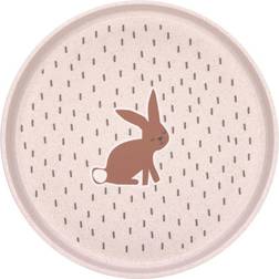 Lässig Barntallrik utan melamin, BPA-fri, för diskmaskin och mikrovågsugn/platta Little Forest Rabbit