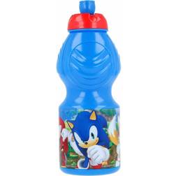 Stor Sonic Barnvattenflaska med anti-läckage återanvändbar barnvattenflaska med anti-droppstängning – BPA-fri – 400 ml