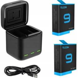 Telesin Charging Box With 2 Batteries For Gopro 9 & Gopro 10