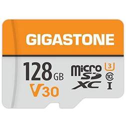 Gigastone 128GB Micro SD Card, 4K UHD Video, Surveillance Security Cam Action Camera Drone Professional, 95MB/s Micro SDXC UHS-I A1 Class 10