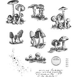 Tiny Toadstools Tim Holtz Cling Stamps