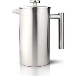 Grunwerg Double-wall Satin Straight Sided Cafetiere