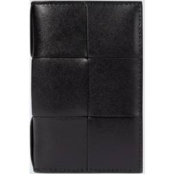 Bottega Veneta Intrecciato-leather Bi-fold Wallet - - Black