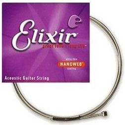 Elixir 15128 80/20 Bronze Single Acoustic Guitar NANOWEB 028