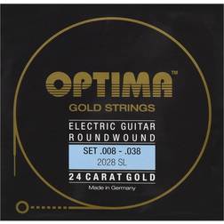 Optima Gold 2028 Super Light Strings For Electric Guitar 008/038