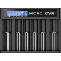 Xtar MC6C batteriladdare för 6 st 18650 mfl