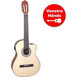 Santana B8EQCWNA-V2-LEFT vänsterhänt spansk gitarr nature