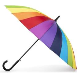 Totes Rainbow Auto-Open Stick Umbrella