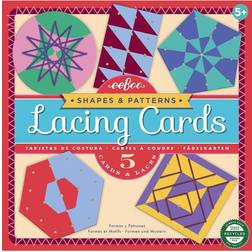 Eeboo Shapes & Patterns Lacing Cards