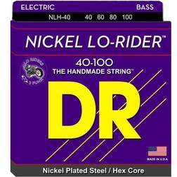 DR Strings NLH-40 Nickel Lo-Rider bas-strängar, 040-100