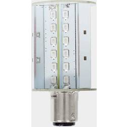 LED-lampa för lanterna NauticLED, 3.9 W (motsvarar 35 W) BAY15D, 360° 10 35 V, Ø35 x 68 mm, röd/grön