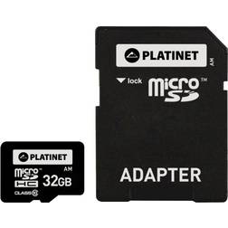 Platinet microSDHC-minneskort 32GB SD-kortadapter