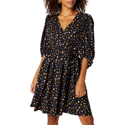 Selected Mynte 3/4 Short Dress - Black