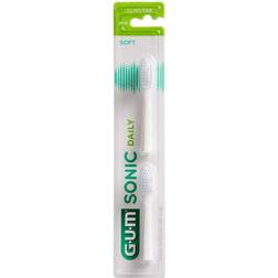 GUM Sonic Daily Soft Brush Head 2-pack