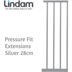 Lindam Munchkin Universalförlängning för dörr-/trappskydd, 28 cm, silver