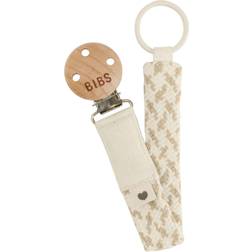 Bibs Pacifier Clip Ivory/Vanilla
