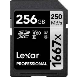 LEXAR Professional 1667x 256GB SDXC UHS-II-kort