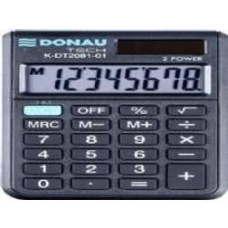 Donau calculator TECH pocket calculator, 8 digits. display, dim. 90x60x11 mm, black