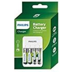 Philips Batteriladdare – USB-portar – inkl. AA-batterier och AAA-batterier – batteriladdare universal