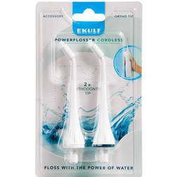 Ekulf PowerFlosser Cordless Orthodontic Tip 2-pack