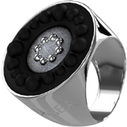 Panarea AA352M Ring - Silver/Black