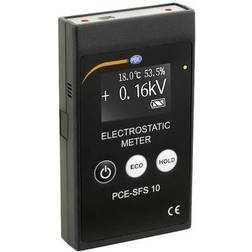 PCE Instruments Elektrostatisk mätenhet Elektromagnetiskt fält, fuktighet, temperatur