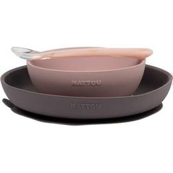 Nattou Dining Set with Suction Cup