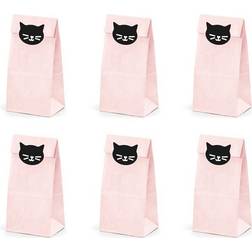 PartyDeco Gift Bags Cat 6-pack