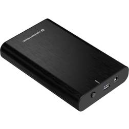 Conceptronic DANTE02B fast pallbox HDD-hölje 2,5/3,5 tum USB 3.0 SATA HDDs/SSDs svart