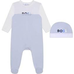 Hugo Boss Boys' Pyjama and Hat Set - Pale Blue (J98359)