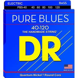 DR Strings PB5-40 Pure blues 5-strängad bassträngar, 040-120