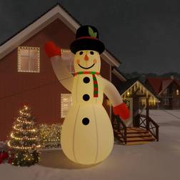 vidaXL Inflatable Snowman with LEDs 620 cm n/a