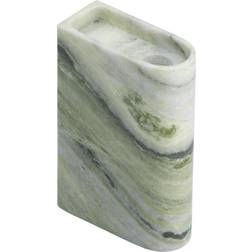 Northern Monolith Candle Holder Medium Mixed Green Marble Ljusstake
