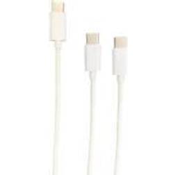 Steelplay Dual & Charge cable for PS5 controllers white