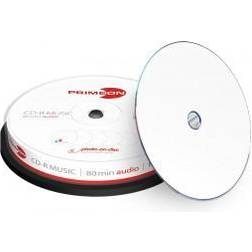 Primeon CD-R 80 min/AUDIO Cakebox (10 skivor) fotoon-disc Surface, bläckstråleskrivare full storlek tryckt
