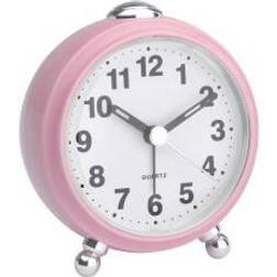 TFA Dostmann Analog, reseväckarklocka, med tystgående visare, retroväckarklocka, plast, rosa, (L) 83 x (B) 53 x (H) 92 mm