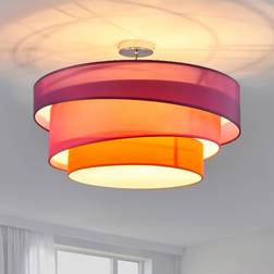 Lindby Melia Violet/Pink/Orange/Chrome Takplafond